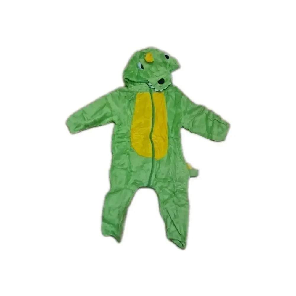 LOlanta 2-3Y Plush Alligator Crocodile Costume Toddler Hooded Romper
